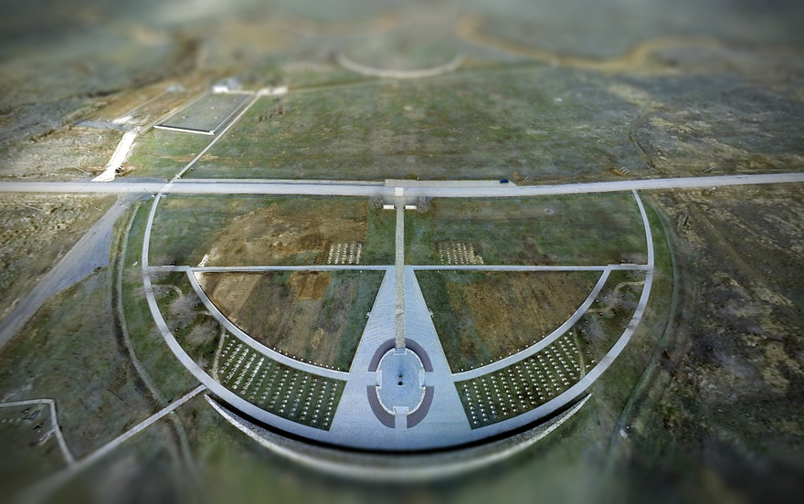 Мемориал "Россошки" - аэросъемка виртуального тура Google